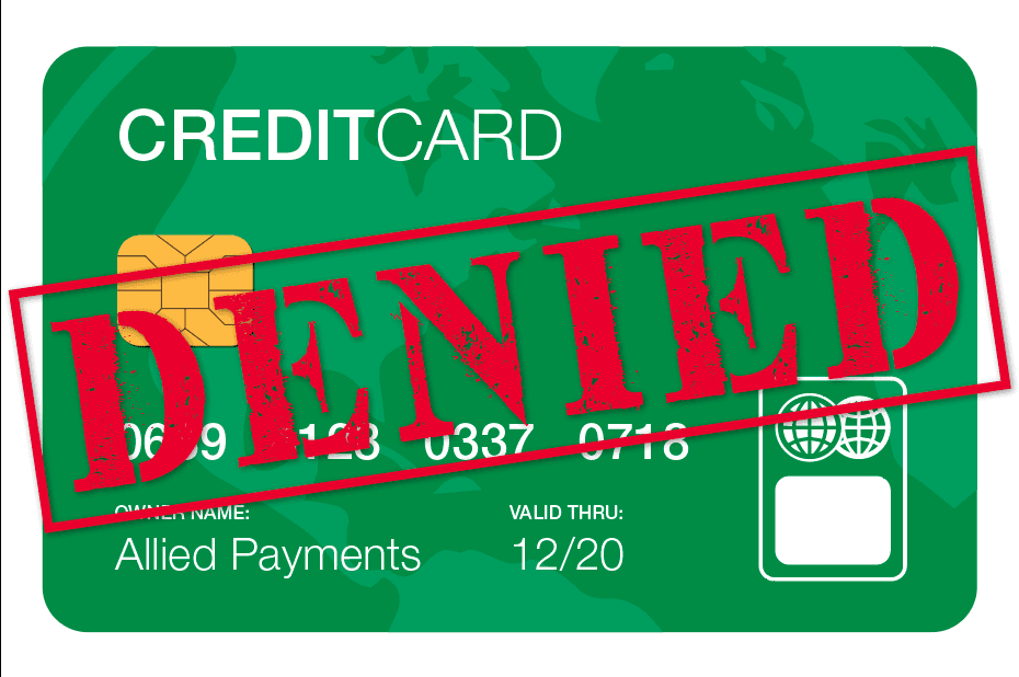 decline codes for credit cards