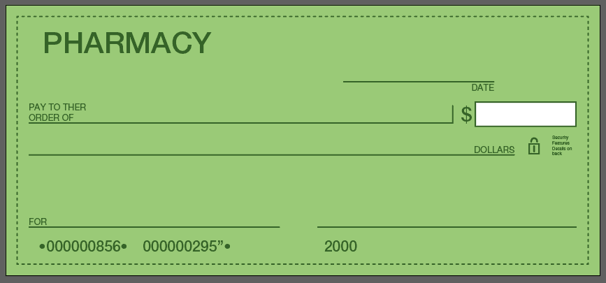pharmacy e-check processing